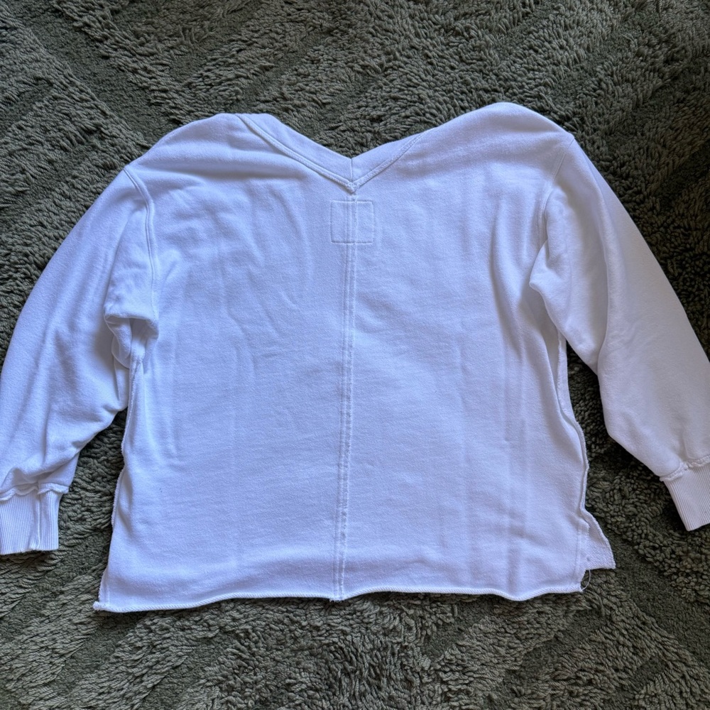 Aerie Wonder Oversized V-Neck Sweatshirt - Picture 6 of 7
